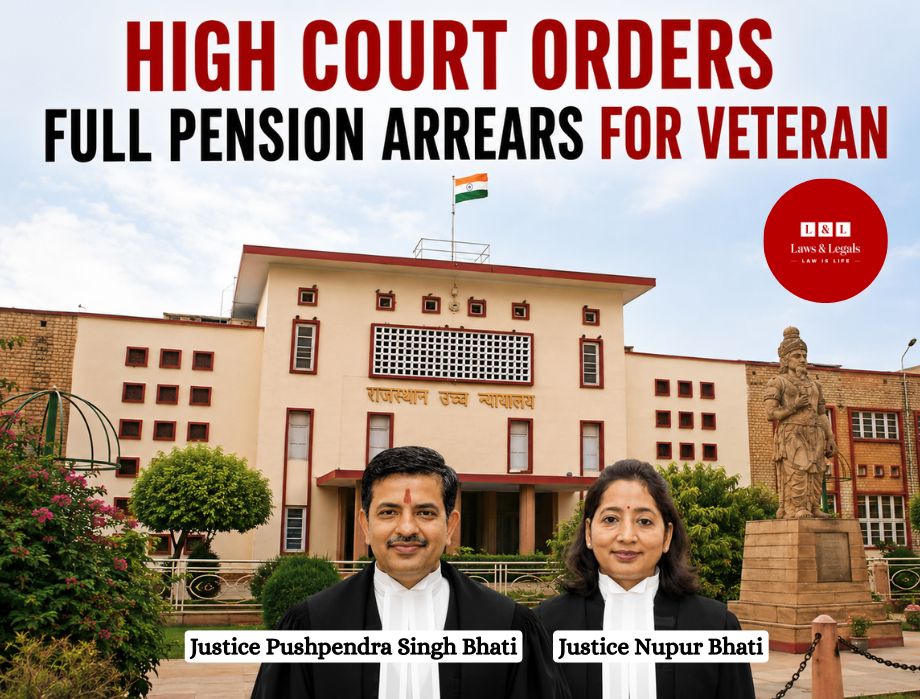 Disability Pension Is a Right, Not Charity: Rajasthan HC Directs Centre to Pay Full Arrears to Former IAF Corporal Since 1980