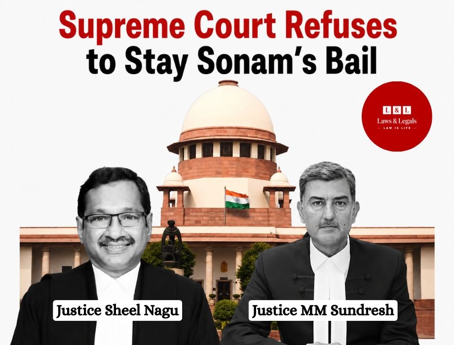 SC Declines to Suspend Sonam Raghuvanshi's Bail, Seeks Response on Meghalaya Government's Plea