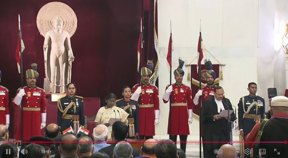 Justice Surya Kant Takes Oath as India’s 53rd Chief Justice; President Droupadi Murmu Administers Oath