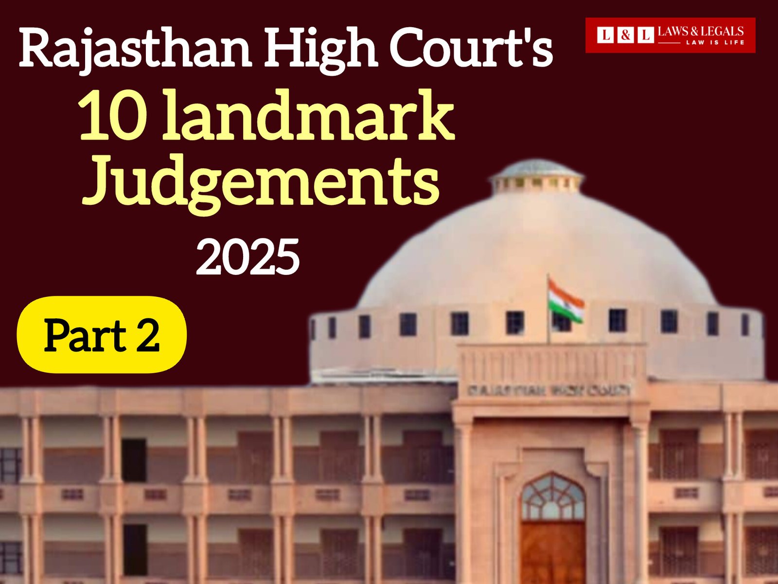 Historic Rajasthan High Court Judgments 2025 – Part 2 | Landmark Decisions Shaping Society