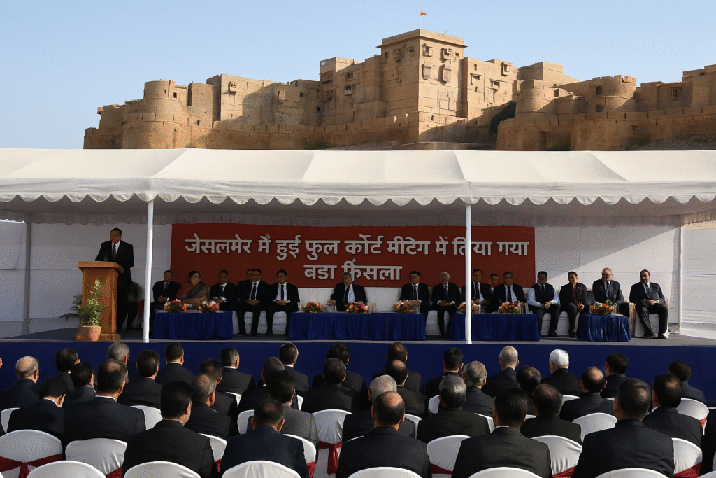 Rajasthan High Court Full Court Meeting Held in Jaisalmer | Key Judicial Decisions Taken