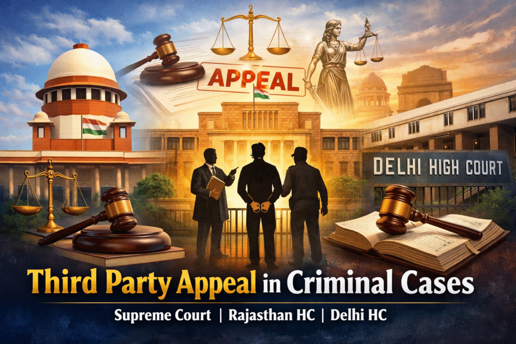 Third Party Appeal in Criminal Cases: Supreme Court & High Court Landmark Judgments Explained