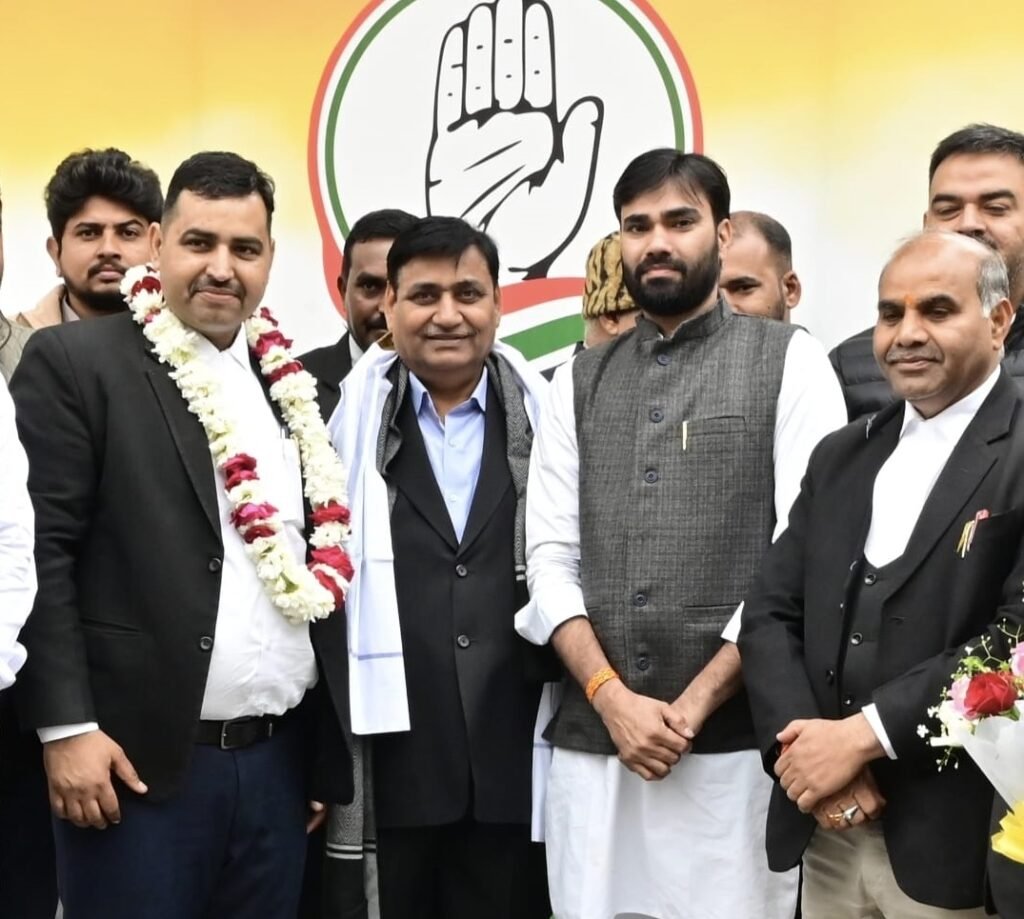 Jaipur Bar Association’s Newly Elected President and Secretary Meet PCC Chief Govind Singh Dotasra