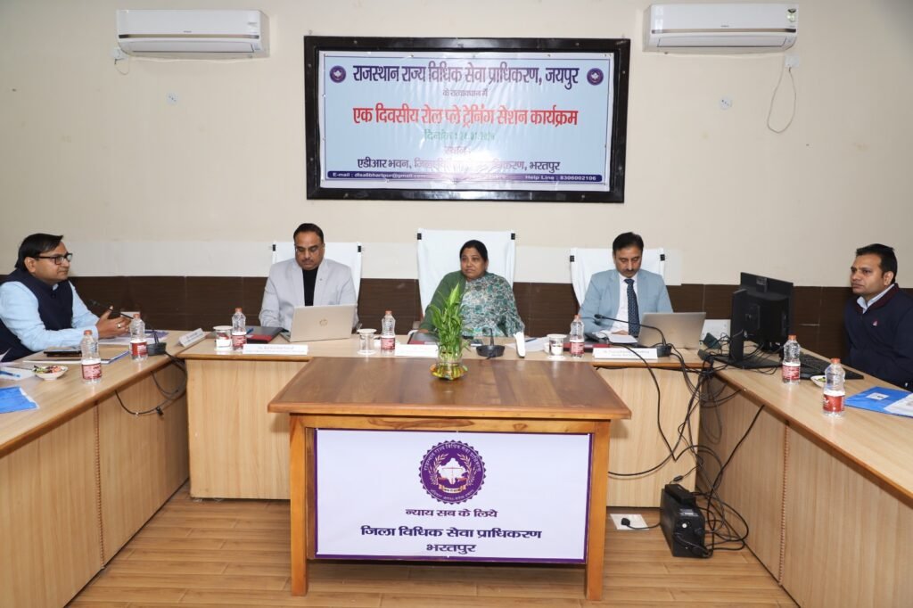 One-Day Role-Play Based Mediation Training Held for Judges and Lawyers in Bharatpur