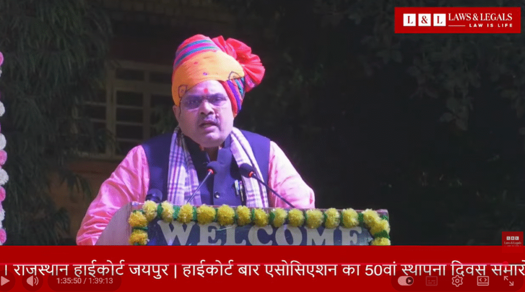 “Development Is Incomplete Without Speedy Justice,” Says Rajasthan CM Bhajanlal Sharma at High Court’s 50th Anniversary
