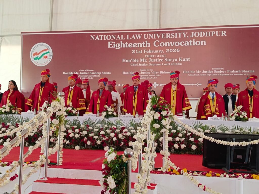 “Time Has Come to Move Law from Fortress to Forum”: CJI Justice Surya Kant’s Inspiring Address at NLU Jodhpur