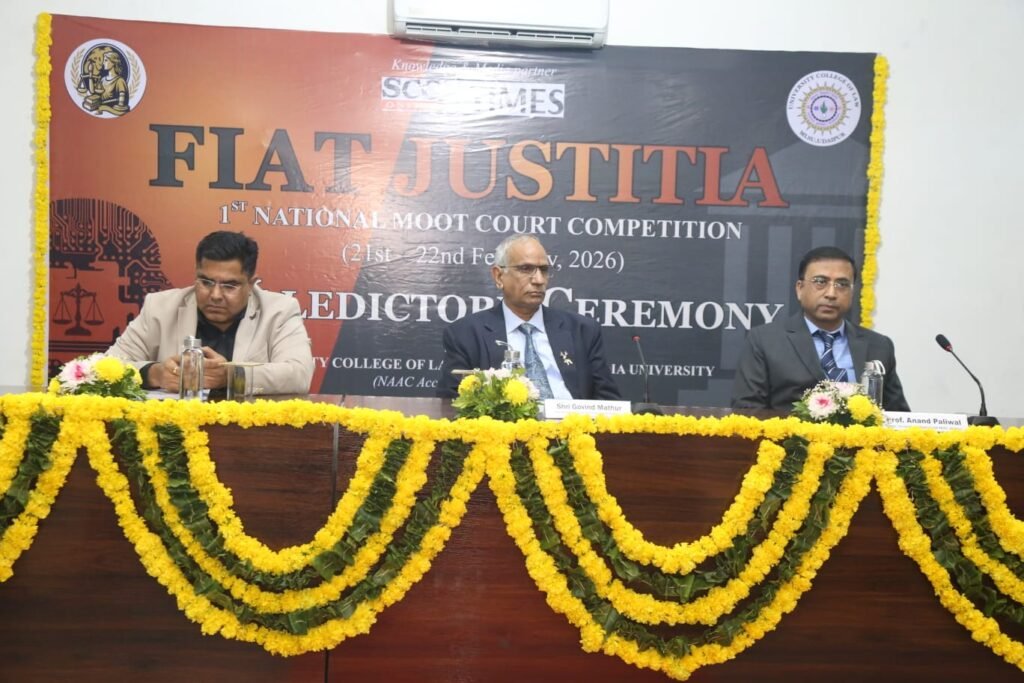 Jai Narain Vyas University, Jodhpur Declared Winner of FIAT JUSTITIA National Moot Court Competition