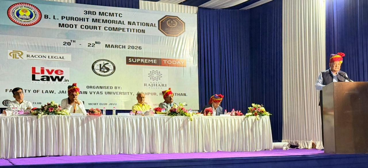 JNVU Jodhpur B.L. Purohit National Moot Court Competition 2026 | 30 Law Universities Participate