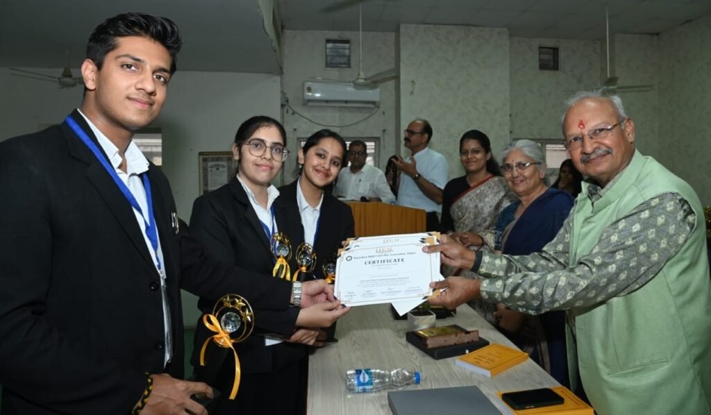 Rajasthan University Law College Wins Documentary Competition on Ambedkar Jayanti at Rajasthan High Court