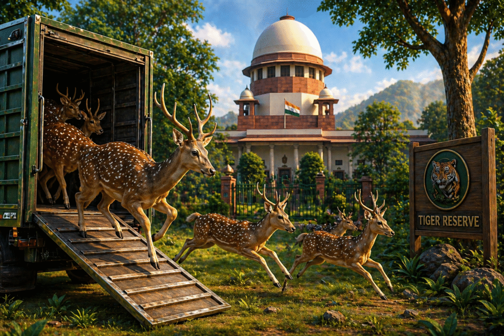 Supreme Court Clears Deer Relocation from Delhi to Rajasthan, Orders National Wildlife Translocation Guidelines