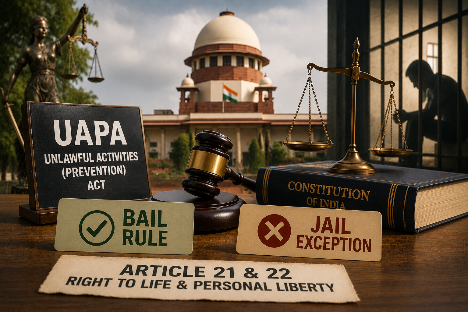 “Bail Is the Rule Even Under UAPA”: Supreme Court Reasserts Constitutional Liberty