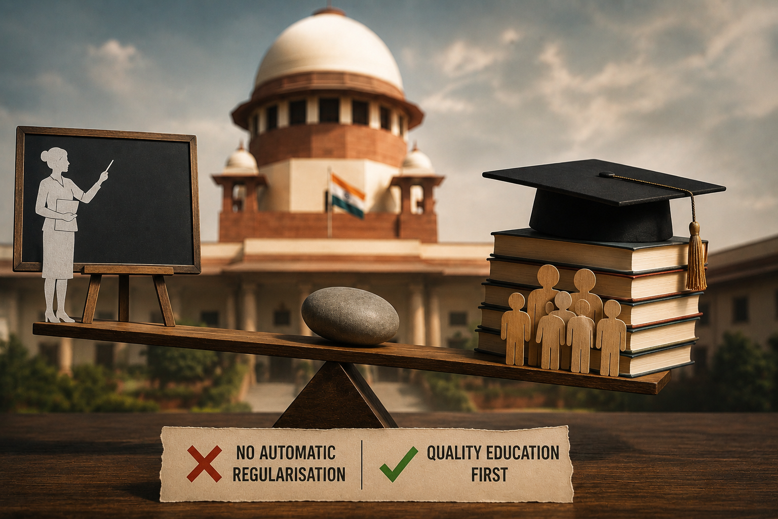 No Automatic Regularisation for Para-Teachers: Supreme Court Says State Standards Must Prevail