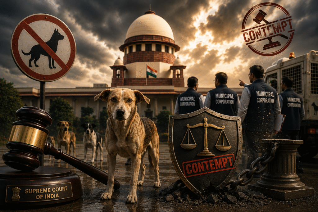 Supreme Court Cracks Down On Stray Dog Menace, Warns Officials Of Contempt