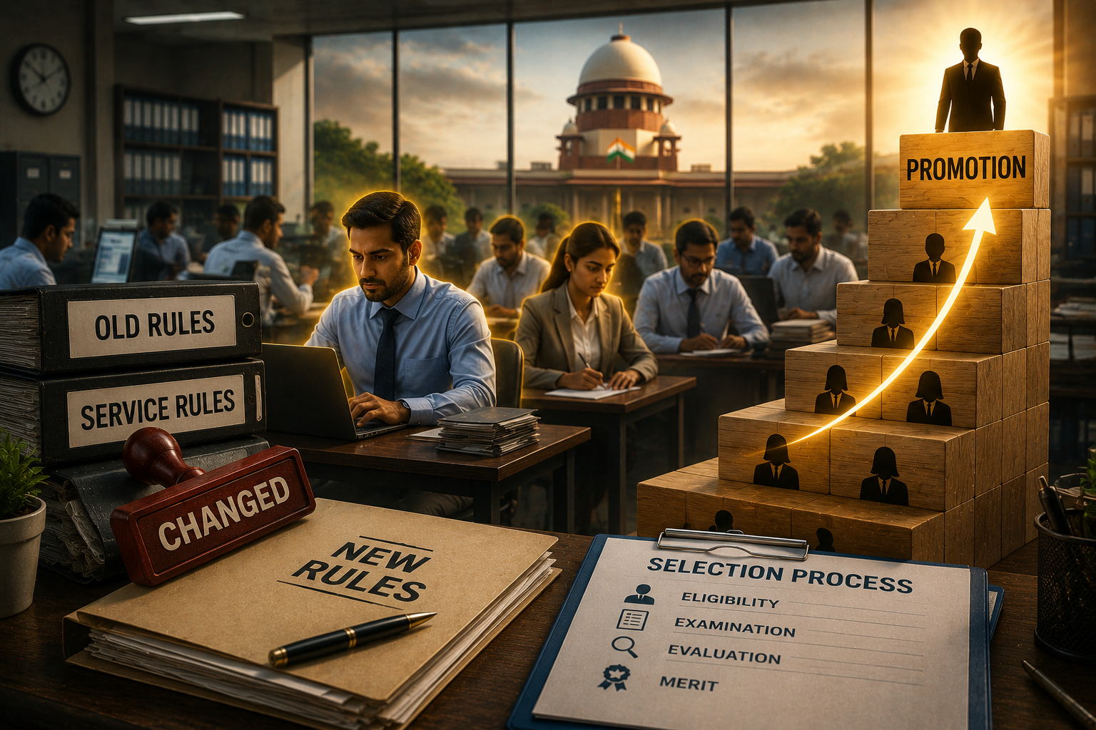 Supreme Court Rules No Vested Right To Promotion Under Old Service Rules