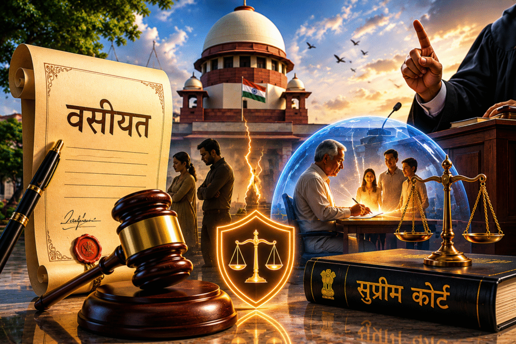 Supreme Court: Excluding Legal Heirs in a Will Is Not Illegal, Property Owner Has Full Rights