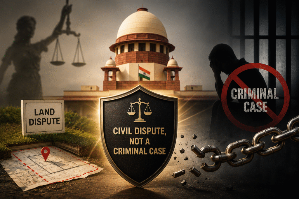 Civil Disputes Cannot Be Turned Into Criminal Cases to Harass Parties: Supreme Court