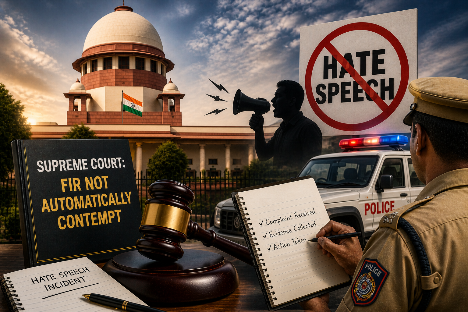 No Automatic Contempt for Failure to Register FIR in Hate Speech Cases: Supreme Court
