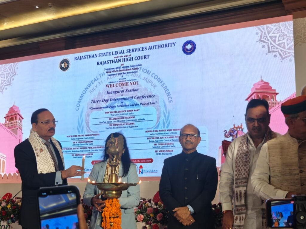 Acting Chief Justice S.P. Sharma Inaugurates Commonwealth Peace Mediation Conference in Jaipur