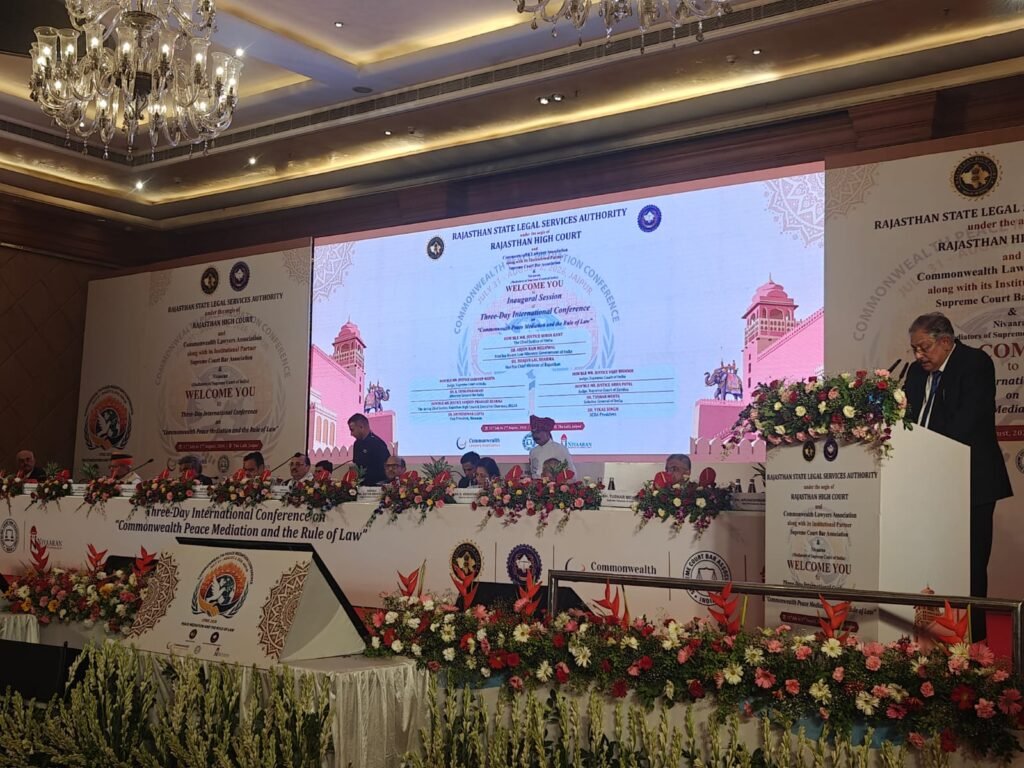 Peace Cannot Flourish Without Justice: Acting Chief Justice S.P. Sharma Highlights Mediation's Role at Commonwealth Conference in Jaipur