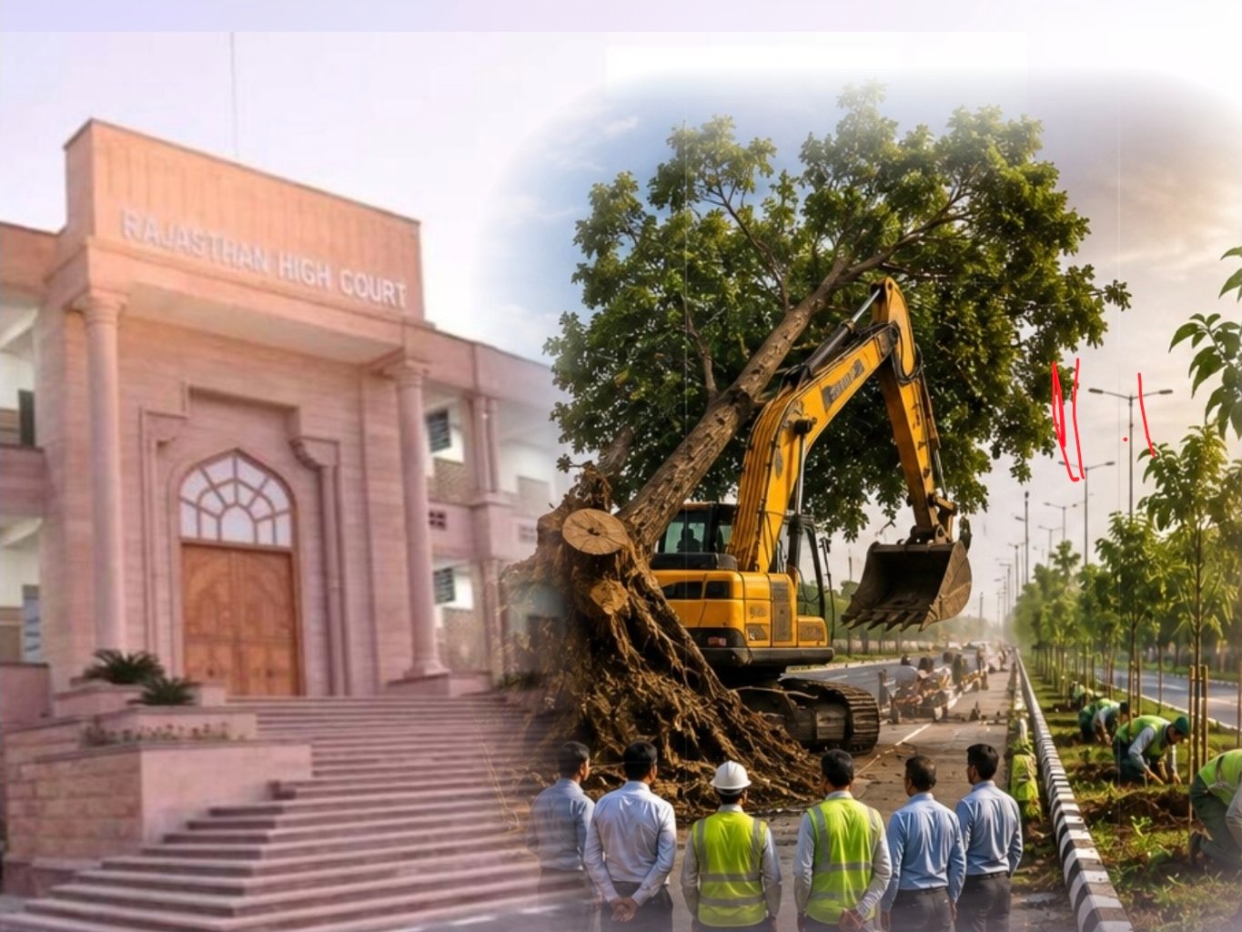 Rajasthan High Court Orders 10 New Trees for Every Tree Cut for Road Construction