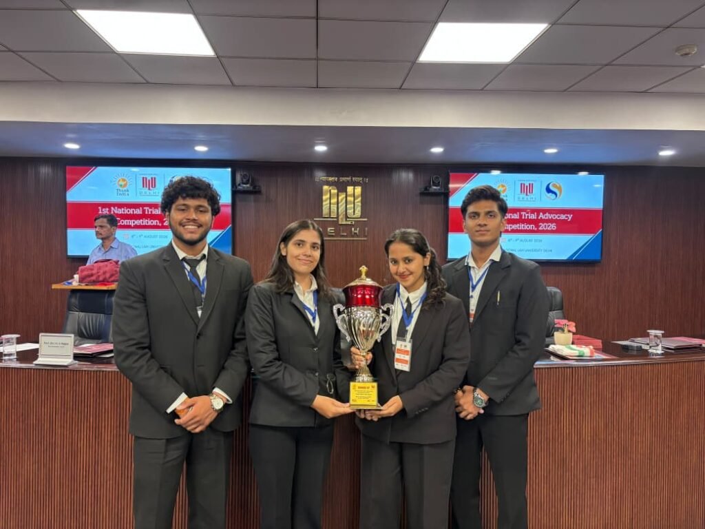 Rajasthan University Team Becomes Runner-Up at NLU Delhi National Trial Advocacy Competition 2026