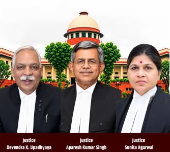 Centre Notifies Appointment of Justices Sunita Agarwal, DK Upadhyaya & Aparesh Kumar Singh as Supreme Court Judges